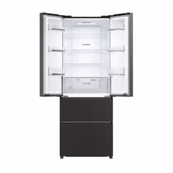 Haier HFR5719ENPB side-by-side refrigerator Freestanding 446 L E Black
