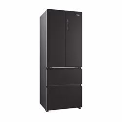 Haier HFR5719ENPB side-by-side refrigerator Freestanding 446 L E Black