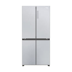 Haier HCR3818ENMG(UK) side-by-side refrigerator Freestanding 467 L E Silver