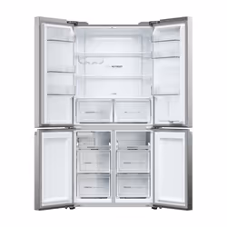 Haier Cube 90 Serie 5 HCR5919EHMP side-by-side refrigerator Freestanding 528 L E Platinum, Stainless steel