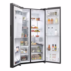 Haier HSW79F18DIPT(UK) side-by-side refrigerator Freestanding 601 L D Black - Additional view 5