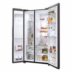 Haier HSW79F18DIPT(UK) side-by-side refrigerator Freestanding 601 L D Black - Additional view 8