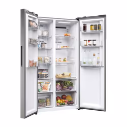 Haier HSR5918DNMP side-by-side refrigerator Freestanding 528 L D Platinum, Stainless steel - Additional view 5