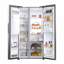 Haier HSW79F18CIMM side-by-side refrigerator Freestanding 601 L C Stainless steel