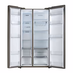 Haier HSW59F18DIMM(UK) side-by-side refrigerator Freestanding 615 L D Stainless steel