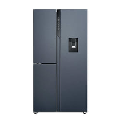 Haier HFTR79F18EWMR(UK) side-by-side refrigerator Freestanding 573 L E Black