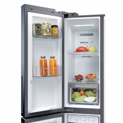 Haier HFTR79F18EWMR(UK) side-by-side refrigerator Freestanding 573 L E Black