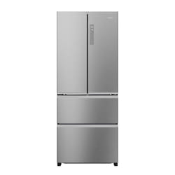 Haier HFR3718ENMM(UK) side-by-side refrigerator Freestanding 402 L E Stainless steel