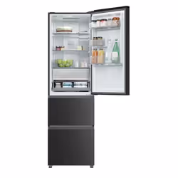 Haier 34006064 combi-fridge 303 L Black - Additional view 2