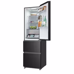 Haier 34006064 combi-fridge 303 L Black - Additional view 8
