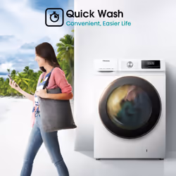 Hisense WFQA1214EVJM washing machine Front-load 12 kg 1400 RPM White