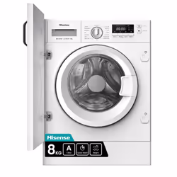 Hisense WF3M841BWI, Front-load, 8 kg, B, 72 dB, 1400 RPM, A