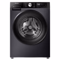 Hisense WD3S8043BB3, Front-load, Freestanding, Black, Left, Black, Black