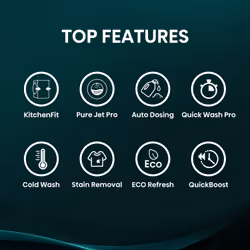 Hisense KitchenFit 5i Series WF5I1045BWQ Washing Machine - White