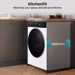Hisense KitchenFit 5i Series WF5I1045BWQ Washing Machine - White - Additional view 5
