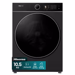 Hisense KitchenFit 5i Series WF5I1045BBQ Washing Machine - Black