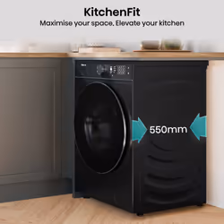 Hisense KitchenFit 5i Series WD5I1045BBQ Washer Dryer - Black - Additional view 6