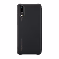 Huawei Smart View Flip Cover mobile phone case 14.7 cm (5.8") Folio Black, Translucent