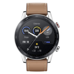 HONOR MagicWatch 2 Smart Watch 46 mm Men's Bluetooth Calling, Heart Rate and Stress Monitor Spo2.14 Days Standby GPS Brown