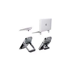 Portable Laptop Stand Keyboard Riser, Mini Laptop Feet with Anti-slip Silicone, Invisible Adjustable Computer Kickstand for M ...