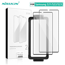 For Samsung Galaxy S23 S22 S21 Ultra Film 3D Nillkin Impact Resistant Curved Film Curved Full Screen Glue Protective For No - Samsung Galaxy S22 Ultra
