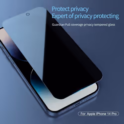 For iPhone 14 13 Pro Glass NILLKIN Guardian Full Coverage Privacy Tempered Glass Screen Protector Film for iPhone - as the picture, iPhone 14 Pro Max