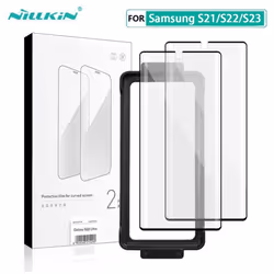 For Samsung Galaxy S23 S22 S21 Ultra Film 3D Nillkin Impact Resistant Curved Film Curved Full Screen Glue Protective For No - ...