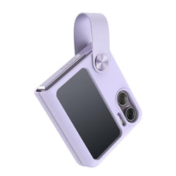NILLKIN for OPPO Find N2 Flip 5G Case Flex Flip Case FlipFinger Strap Liquid Sillicone Phone Back Cover for Oppo Find N2 F - OPPO Find N2 Flip, purple