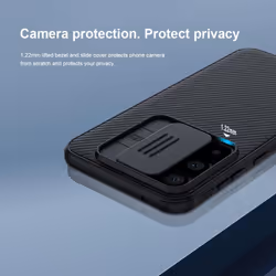 For Samsung Galaxy S23 FE Case Nillkin CamShield Pro Slide Camera Lens Protector Phone Case For Samsung S23 FE Back Cov - Samsung Galaxy S23 FE, black