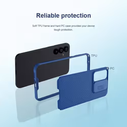 For Samsung Galaxy S23 FE Case Nillkin CamShield Pro Slide Camera Lens Protector Phone Case For Samsung S23 FE Back Cov - Samsung Galaxy S23 FE, black