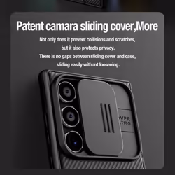Nillkin For Samsung Galaxy S24 Ultra Phone Case CamShield Pro Camera Protection Slide Cover - black, Samsung Galaxy S24 Ultra
