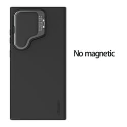 NILLKIN for Samsung Galaxy S24 Ultra Phone Case CamShield Silky Prop silicone Cover Camera Protection Back Cover - No Magnetic Black, as the picture