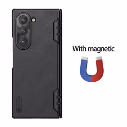 For Samsung Galaxy Z Fold 6 5g Case Nillkin Super Frosted Shield - Magnetic Black, as the picture