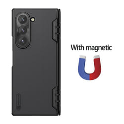 For Samsung Galaxy Z Fold 6 5g Case Nillkin Super Frosted Shield - Magnetic Black, as the picture