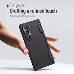 For Samsung Galaxy Z Fold 6 5g Case Nillkin Super Frosted Shield - Magnetic Black, as the picture