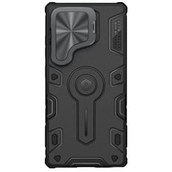 NILLKIN for Samsung Galaxy S25 Ultra Phone Case CamShield Armor Prop Magnetic Camera Protection Back Cover - black, Samsung S25 Ultra