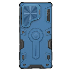 NILLKIN for Samsung Galaxy S25 Ultra Phone Case CamShield Armor Prop Magnetic Camera Protection Back Cover - blue, Samsung S25 Ultra