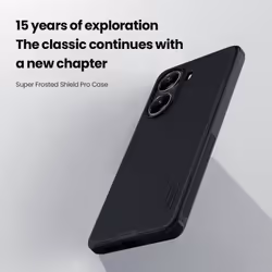 For Xiaomi Poco X7 Pro Phone Case Nillkin Super Frosted Shield Pro Hard PC+TPU Shell Shockproof Back Cover - black, Poco X7 Pro