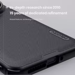 For Xiaomi MI 15 Ultra Phone Case Nillkin Super Frosted Shield Pro Magnetic Hard PC+TPU Shell Shockproof Back Cover - black, Xiaomi 15 Ultra