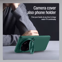For Xiaomi MI 15 Ultra Phone Case Nillkin CamShield Prop Magnetic Hard PC+TPU Shell Shockproof Back Cover - black, MI 15 Ultra