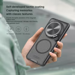For Xiaomi MI 15 Ultra Phone Case Nillkin CamShield Prop Magnetic Clear Version Hard PC+TPU Shell Shockproof Back Cover