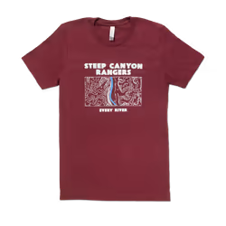 Steep Canyon Rangers Every River [MAROON] T-shirt S - XXL