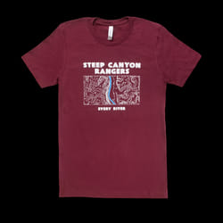 Steep Canyon Rangers Every River [MAROON] T-shirt S - XXL