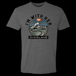 I'M WITH HER Overland [GREY] T-shirt S - M