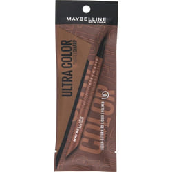 Maybelline Ultra Color Eyeliner BR2 Brown-Black Eye makeup Eyeliner 1. Lift eyelid lightly with fingers, hold eyeliner upright, and draw a line to fil