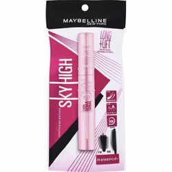 Maybelline Sky High 05 Eye makeup Mascara Apply the brush to the base of the lashes and pull up to the tips of the lashes whi ...
