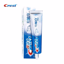 Tooth paste Crest 3D MICA Double-Effect Teeth paste Whitening Toothpaste Solid Teeth Glossy Cool Mint Flavor 120g - white