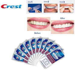 1 box 3D White White Strips Glamorous White 10 Treatment Teeth Whitening Kit Safe No Slip Strips 10 Days Visibly Whiter No box - as the picture