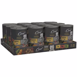 Cesar Natural Goodness in Loaf 12 x 400 g Cans, Adult Premium Wet Dog Food, Mixed Selection