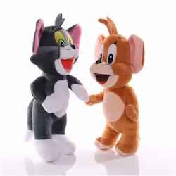 Plush Dolls 2PCS/Lot Tom Cat Plush Toy Jerry Mouse Kawaii Soft Stuffed